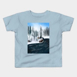 snow fall Kids T-Shirt